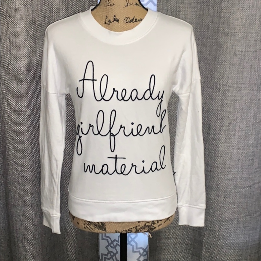 ASOS  "Already Girlfriend Material" Sweater